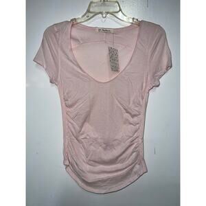 NWT Free People Sonnet Ruched Tee Chiffon Cake size S